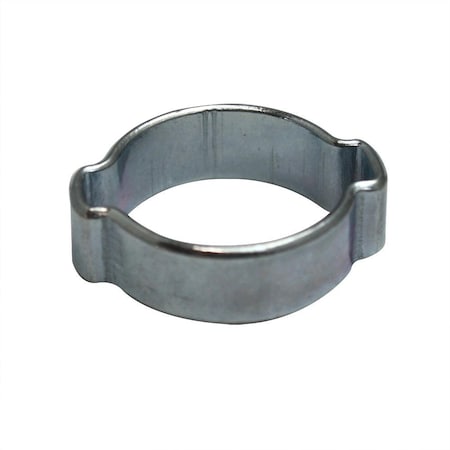 INTERSTATE PNEUMATICS Double Ear Steel Hose Clamp zinc plated 7-9 mm , PK 25 H609-25K